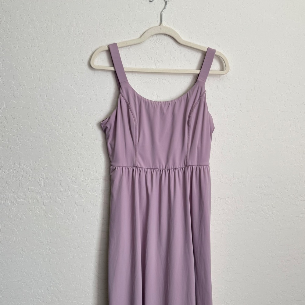 HALARA Womens Large SoftlyZero Airy Padded Midi Casual Dress A-D cups Pockets - Picture 6 of 13